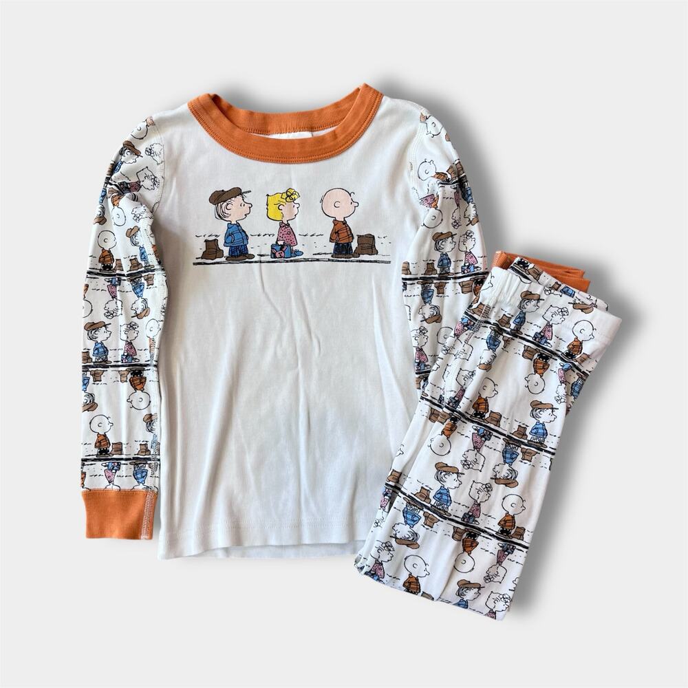 Hanna Andersson Peanuts Fall Long John Pajamas 110 cm 5T